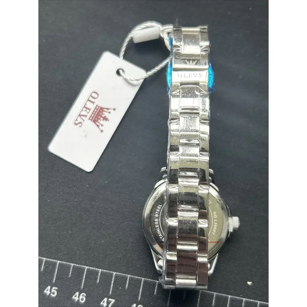 Olevs Green Dial Silver Tone Women’s Quartz Watch